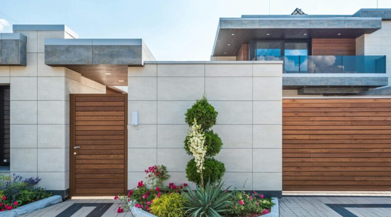 Para paisagismo residencial externo, é fundamental planejar com base no clima, solo e estilo arquitetônico. Considere element